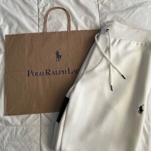 Ralph Lauren Classic White Sweatpants